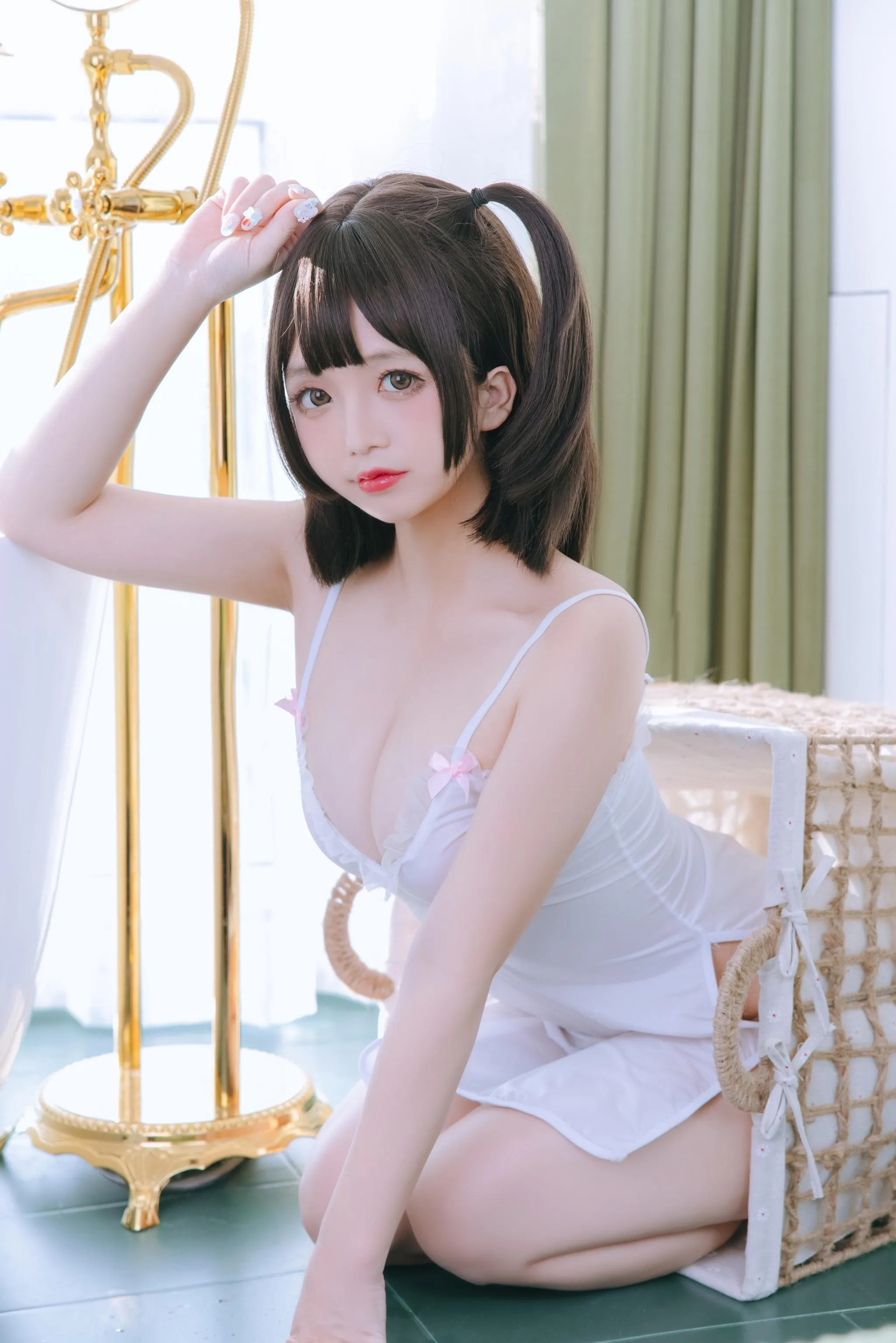 日奈娇 – NO.43 湿身小白裙 [70P]插图9